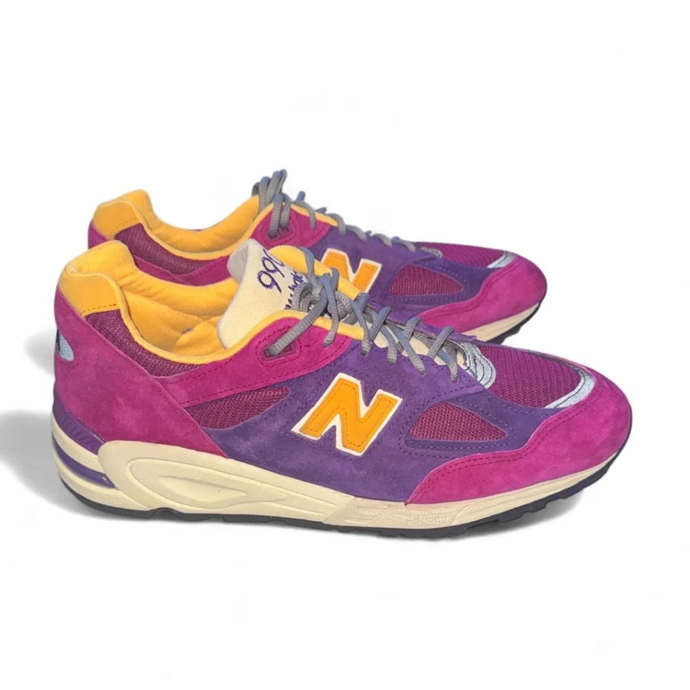 Teddy Santis x New Balance 990v2 Made in USA 'Purple Yellow' - Picture 3 of 9
